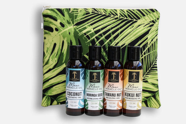 The Ultimate Maui Miracle Oil Oneloa Collection Oil Island-Essence-Cosmetics Green & Black Monstera Leaf 