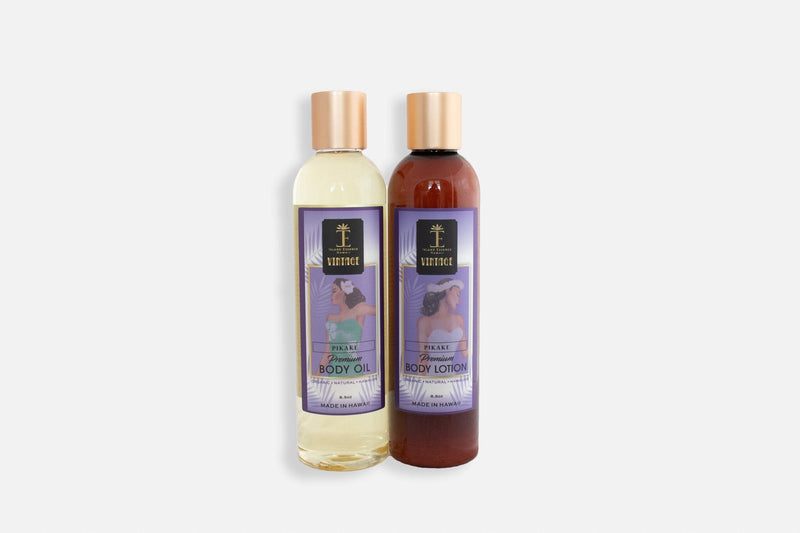 Vintage Body Lotion and Body Oil Oneloa Collection Bundle Island-Essence-Cosmetics Pikake 
