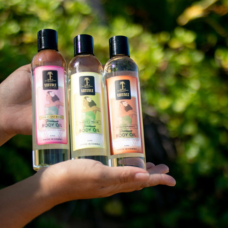 Vintage Body Oil--8 Varieties Island-Essence-Cosmetics 