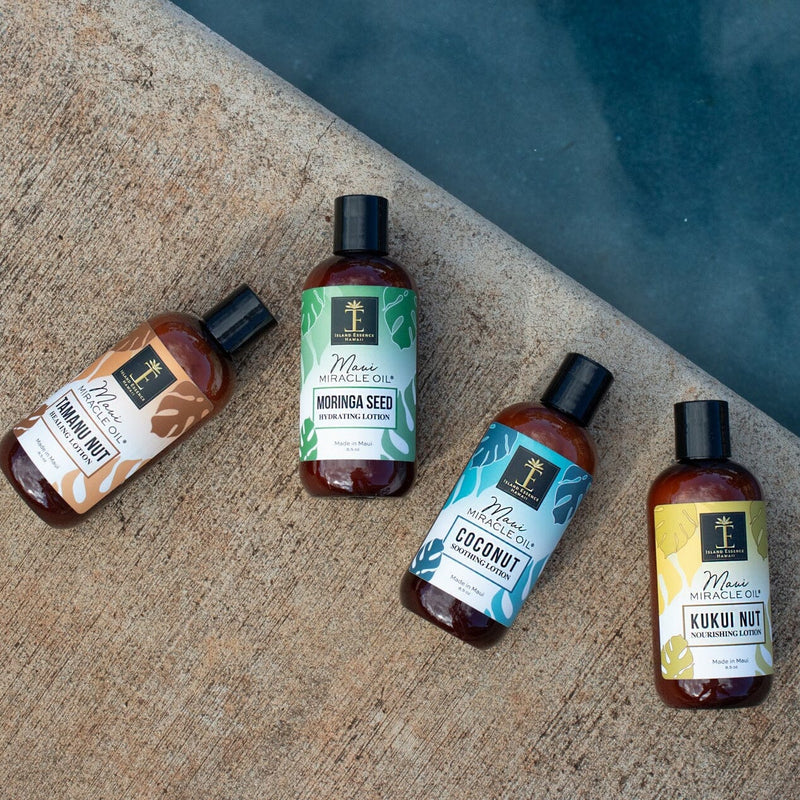 Maui Miracle Oil Lotion Eco Refill--4 Fragrances 128oz. Lotion Island-Essence-Cosmetics 