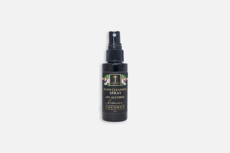 Hawaiian Hand Cleansing Spray with 63% Alchohol--7 Varieties Hand Spray Island-Essence-Cosmetics Hawaiian Coconut 
