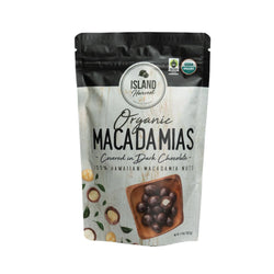 Organic Macadamias with Dark Chocolate from the Big Island Nuts Island Essence 
