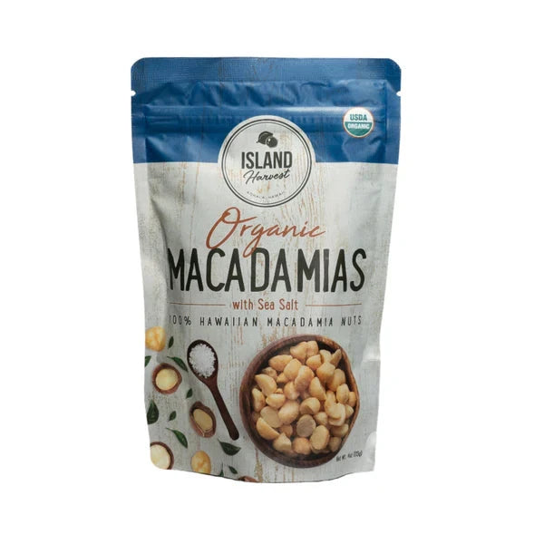 Organic Macadamias with Sea Salt from the Big Island Nuts Island Essence 