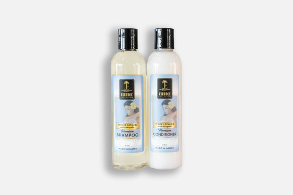 Shampoo & Conditioner Duo--5 Varieties Bundle Island Essence White Ginger 