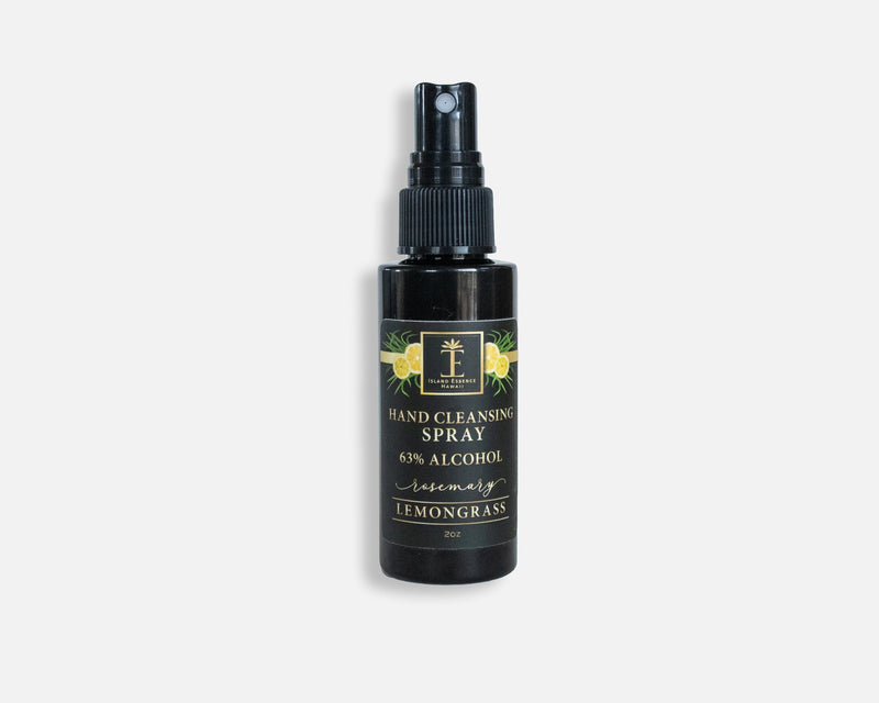 Hawaiian Hand Cleansing Spray with 63% Alchohol--7 Varieties Hand Spray Island-Essence-Cosmetics Lemongrass 