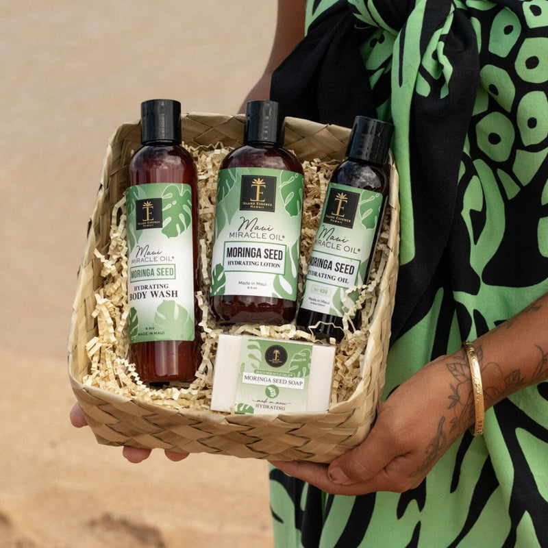 Moringa Seed Hydrating Gift Basket LIfestyle Island Essence 