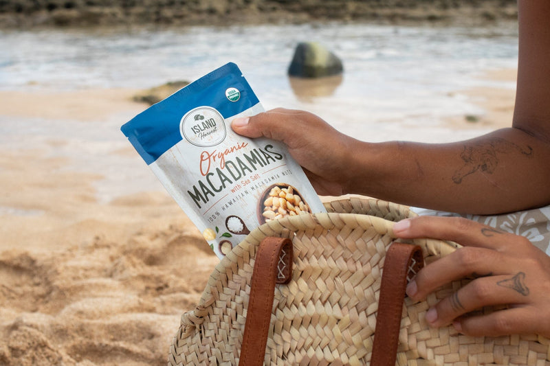 Organic Macadamias with Sea Salt from the Big Island Nuts Island Essence 