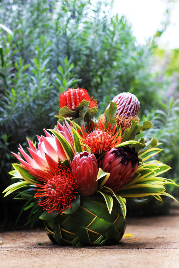 Mahalo Basket--say thank you with Maui's Finest Flowers Flowers Island-Essence-Cosmetics 