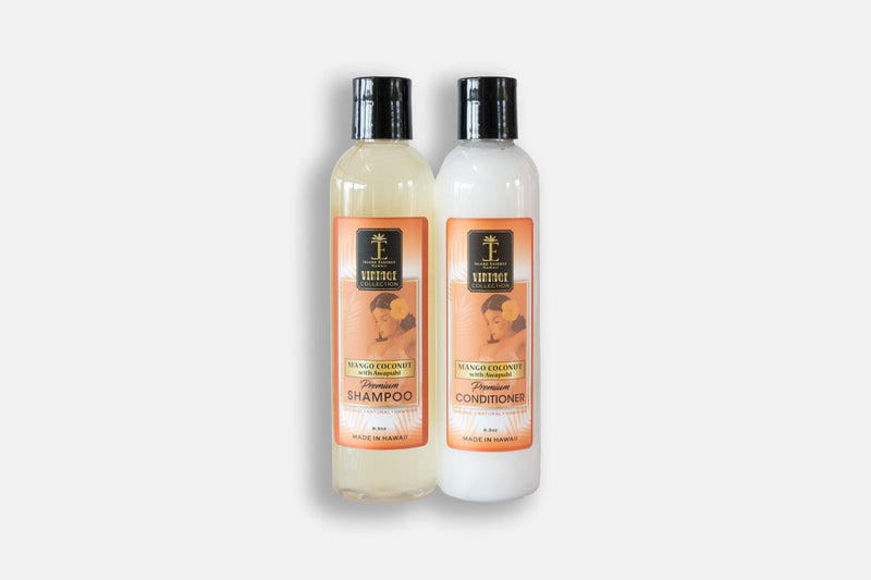 Shampoo & Conditioner Duo--5 Varieties Bundle Island Essence Mango Coconut 