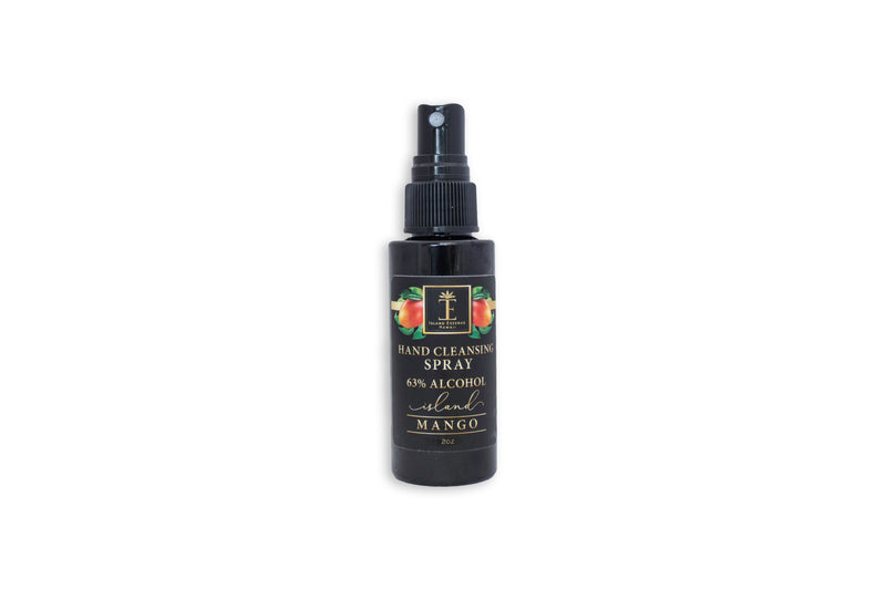 Hawaiian Hand Cleansing Spray with 63% Alchohol--7 Varieties Hand Spray Island-Essence-Cosmetics Island Mango 