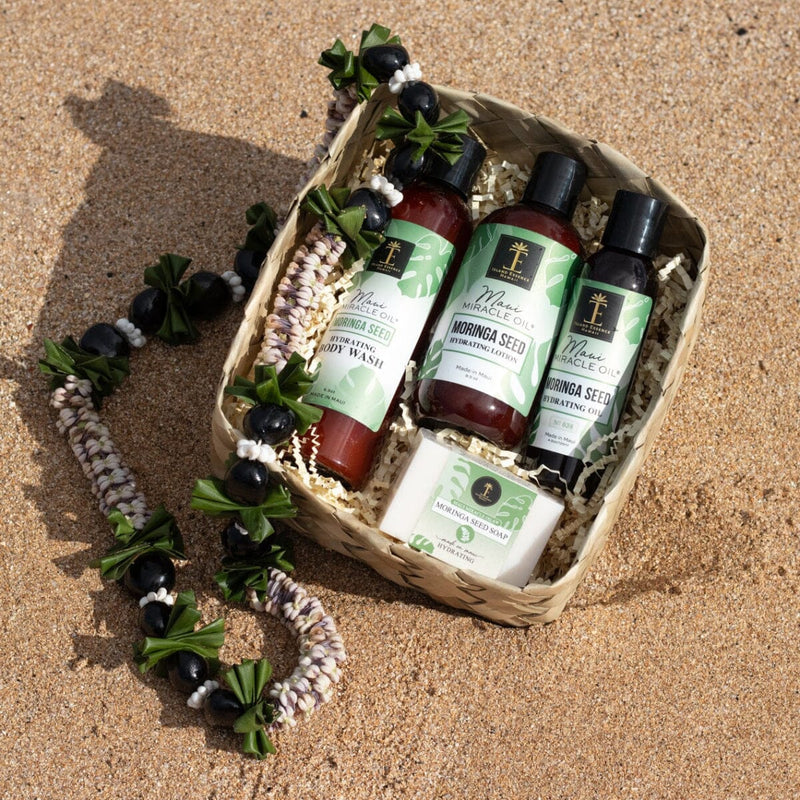Moringa Seed Hydrating Gift Basket LIfestyle Island Essence 