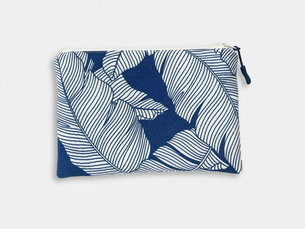 Oneloa Wet/Dry Bag 9"x11"--3 Varieties bags Island-Essence-Cosmetics Blue Tropical Leaf 