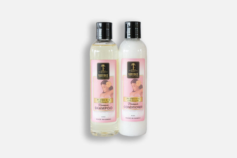 Shampoo & Conditioner Duo--5 Varieties Bundle Island Essence Plumeria 