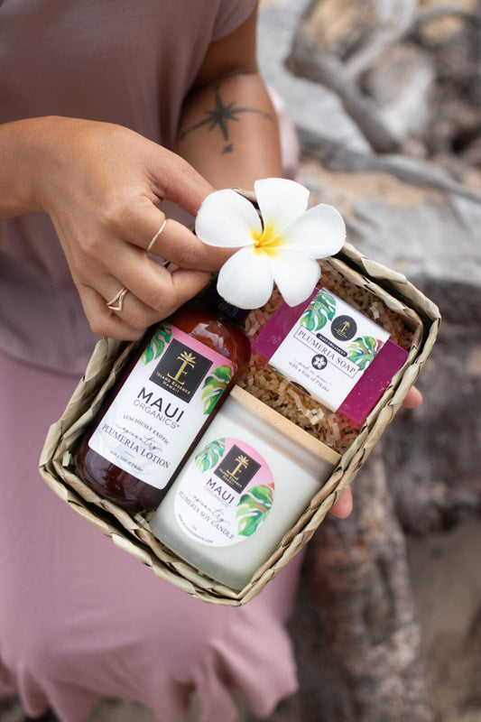 Plumeria Premium Soy Gift Bundle Island-Essence-Cosmetics 