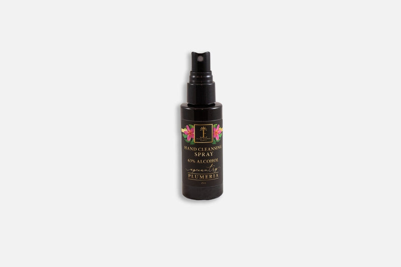 Hawaiian Hand Cleansing Spray with 63% Alchohol--7 Varieties Hand Spray Island-Essence-Cosmetics Upcountry Plumeria 