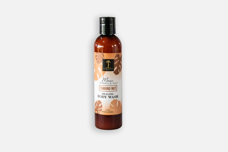 Maui Miracle Body Wash--4 Varieties Body Wash Island-Essence-Cosmetics Tamanu Nut Healing 