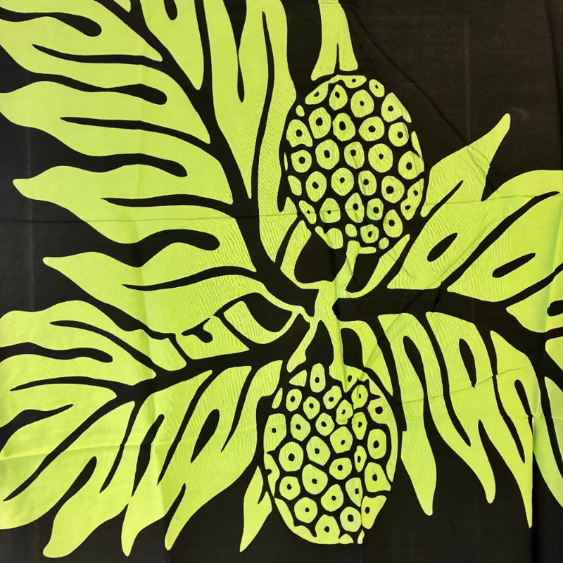 Sarong--5 Varieties LIfestyle Island-Essence-Cosmetics Green & Black Breadfruit 