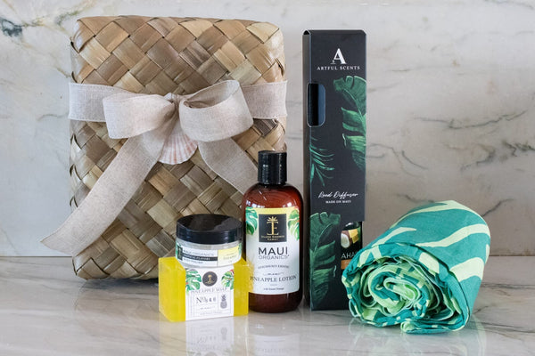Deluxe Pineapple Hawaiian Gift Basket Bundle Island-Essence-Cosmetics 