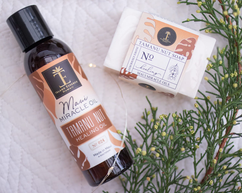 Tamanu Nut Healing Oil & Soap Duo Bundle Island-Essence-Cosmetics 