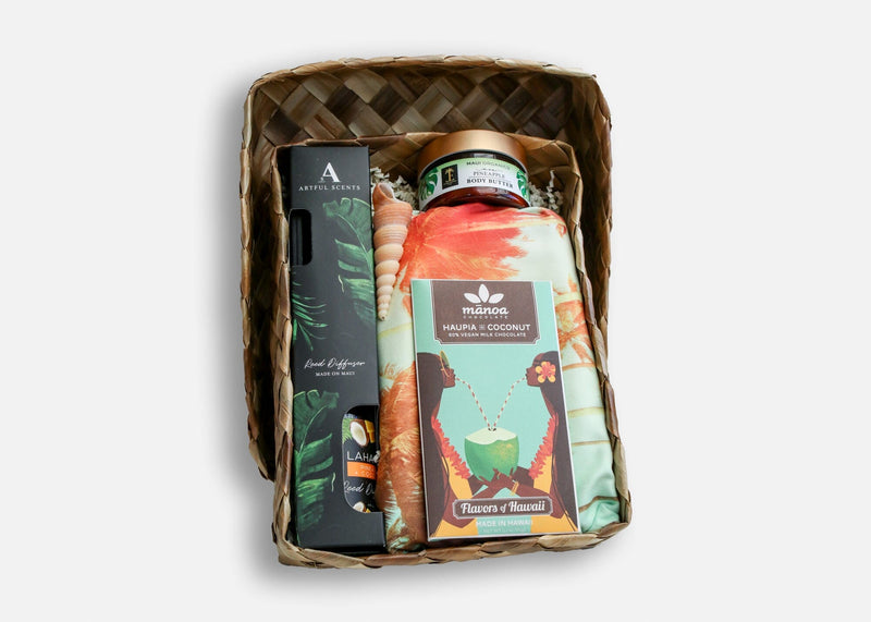 Premium Coconut & Pineapple Hawaiian Gift Basket Bundle Island-Essence-Cosmetics 