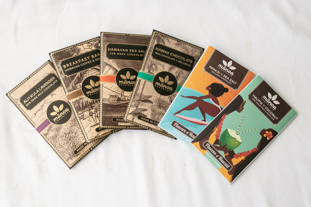 Chocolate & Haupia Coconut 60% Cacao Vegan Handcrafted Bar Island Essence 