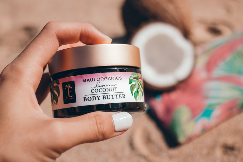 Hawaiian Coconut Body Butter & Candle Oneloa Collection Bundle Island Essence 