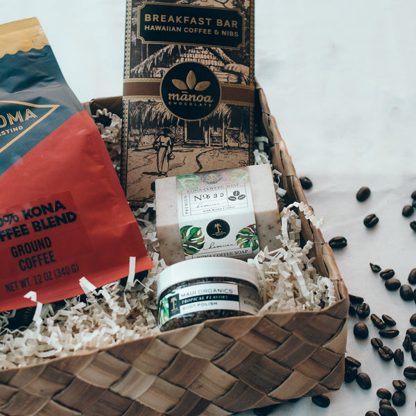 CoffeeKonaBasketChocSoapPolish