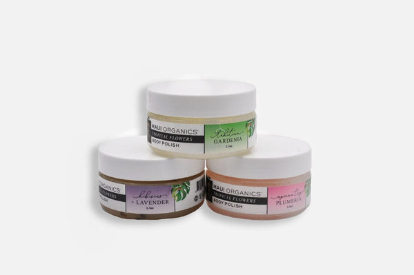 Tropical Flowers Body Polish Trio Body Polish Island-Essence-Cosmetics 