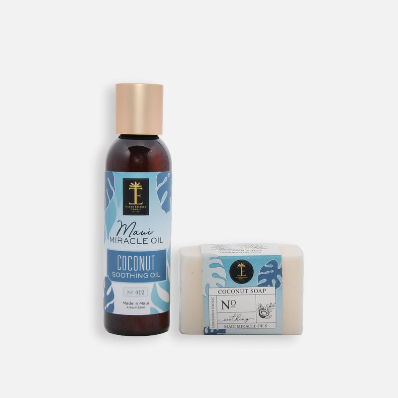 Coconut Soothing Oil & Soap Duo--Maui Miracle Oil Island-Essence-Cosmetics 
