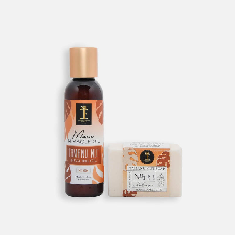 Tamanu Nut Healing Oil & Soap Duo Bundle Island-Essence-Cosmetics 