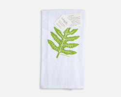 Lauae Fern Hand Towel in White Towel Island Essence 