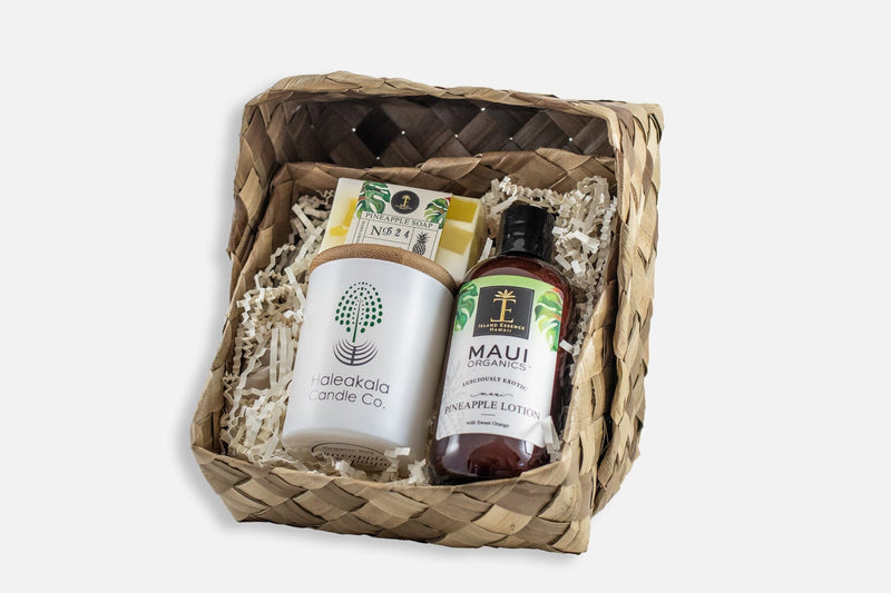Pineapple & Papaya Collection with Deluxe Soy Candle, Lotion and Soap Special Collection Island Essence 