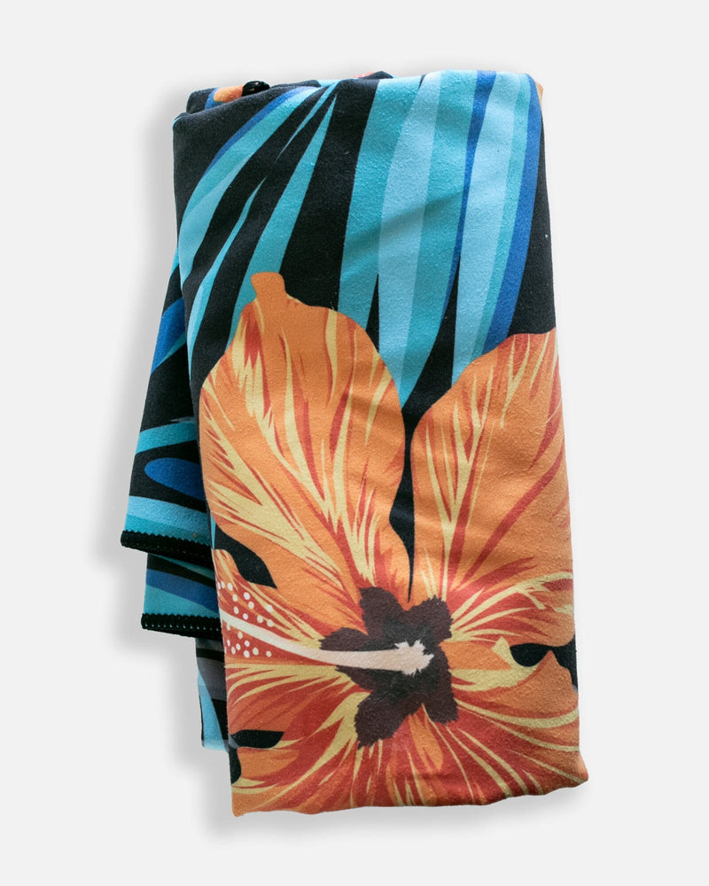 Hibiscus Flowers Microfiber Beach Towel Towel Island Essence 