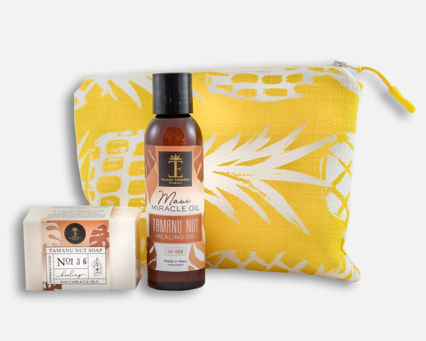 Tamanu Nut Oil & Soap Gift Collection with Bag Bundle Island-Essence-Cosmetics 