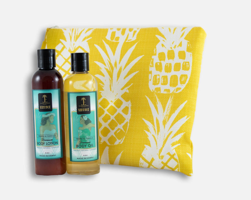 Vintage Body Lotion and Body Oil Oneloa Collection Bundle Island-Essence-Cosmetics 