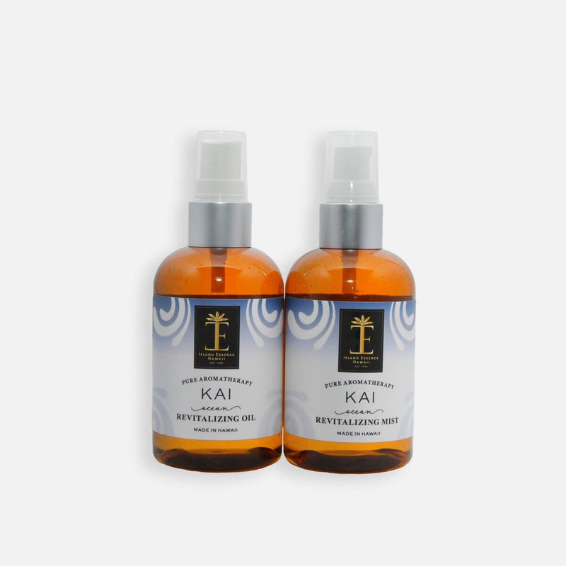 Men's Hawaiian Aromatherapy Oil & Mist Blue Vintage Bag Bundle Island-Essence-Cosmetics 