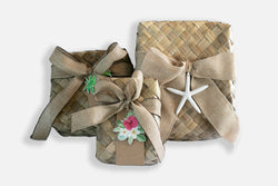 A Traditional Hawaiian Lauhala Gift Basket Bundle Island-Essence-Cosmetics 