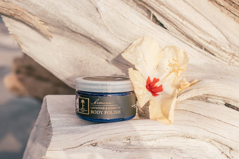 Hawaiian Lavender Body Butter and Body Polish Duo in Oneloa Bag Special Collection Island Essence 