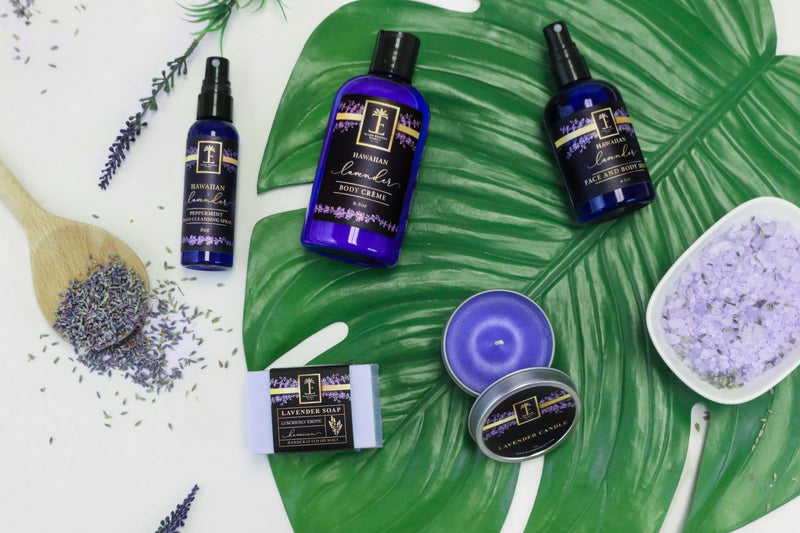 Hawaiian Lavender Hand Cleansing Spray with 63% Alcohol Hand Spray Island-Essence-Cosmetics 