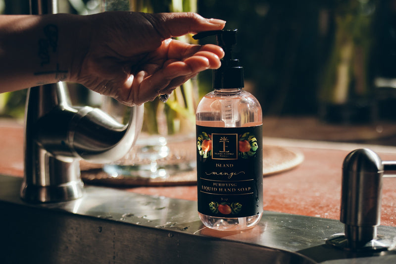 Liquid Hand Soap Antibacterial Eco Refill Liquid Hand Soap Island Essence 64oz Island Mango 