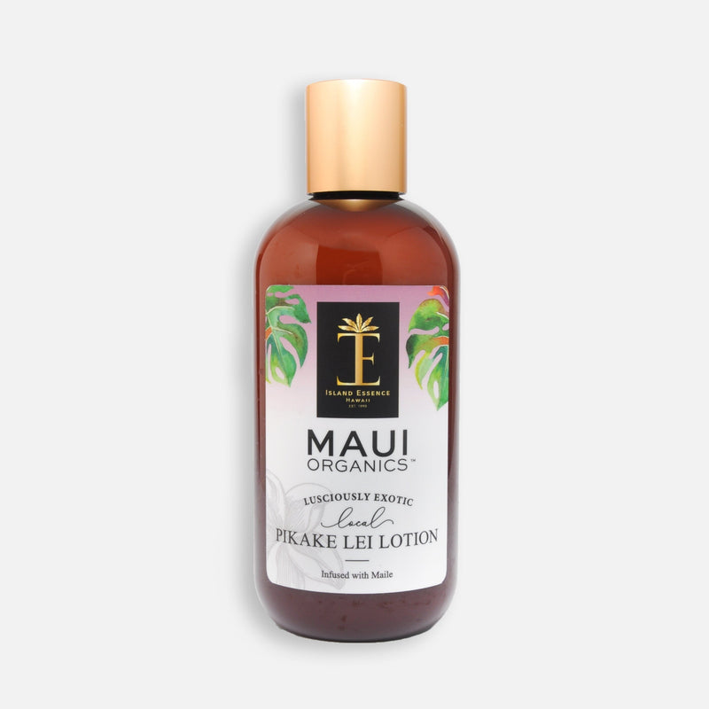 Maui Organics Lauhala Gift Basket 5 Varieties Bundle Island-Essence-Cosmetics Local Pikake Lei 