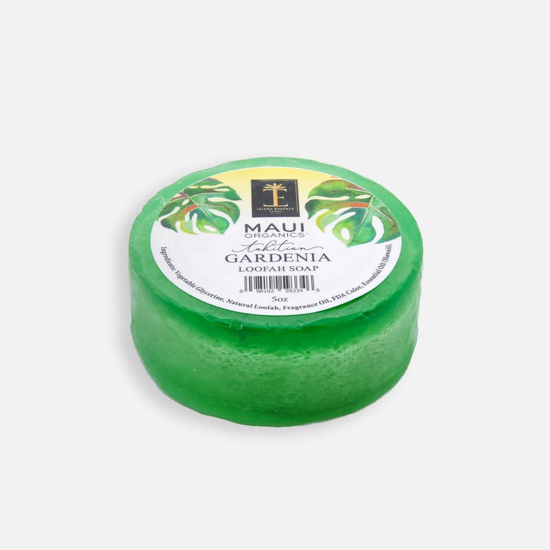 Maui Organics Loofah Soap Soap bar Island-Essence-Cosmetics Tahitian Gardenia 