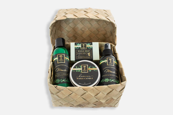 Maile Rainforest Small Gift Basket Special Collection Island-Essence-Cosmetics 
