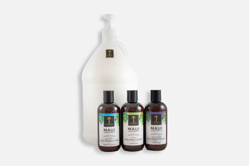 Maui Organics Lotion Eco Refill--8 Tropical Fragrances Lotion Island-Essence-Cosmetics 