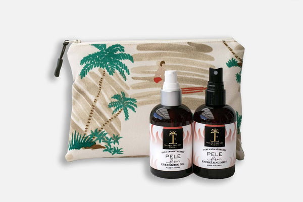 Men's Hawaiian Aromatherapy Oil & Mist Beige Surf Bag Bundle Island-Essence-Cosmetics 