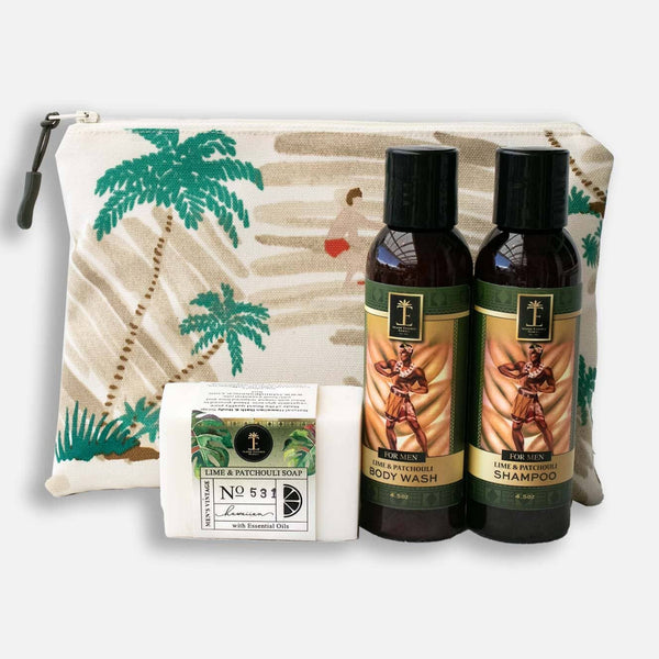 Men's Vintage Lime & Patchouli Shower Kit Bundle Island-Essence-Cosmetics 