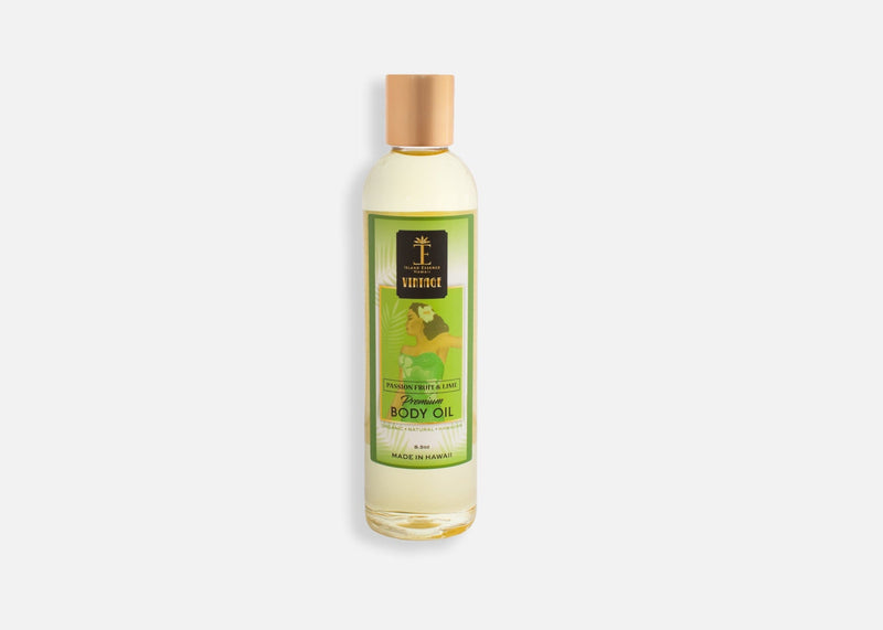 Vintage Premium Body Oils Island-Essence-Cosmetics Passionfruit & Lime 