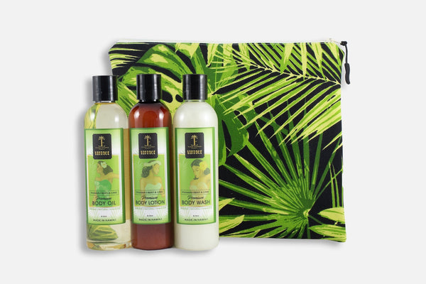 Vintage Passionfruit & Lime Gift Collection in Oneloa Bag Bundle Island-Essence-Cosmetics 