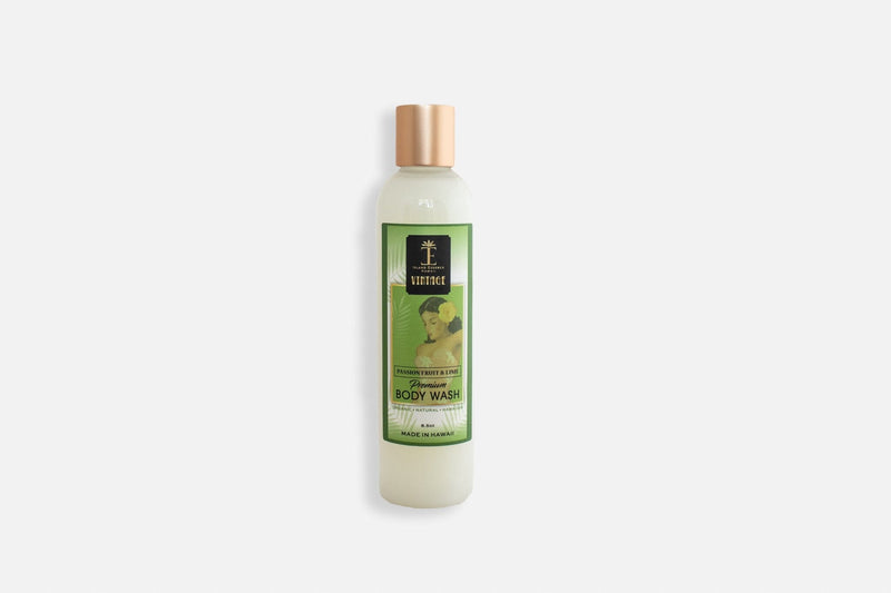Vintage Body Wash and Body Oil Gift Collection Bundle Island-Essence-Cosmetics Passionfruit & Lime 