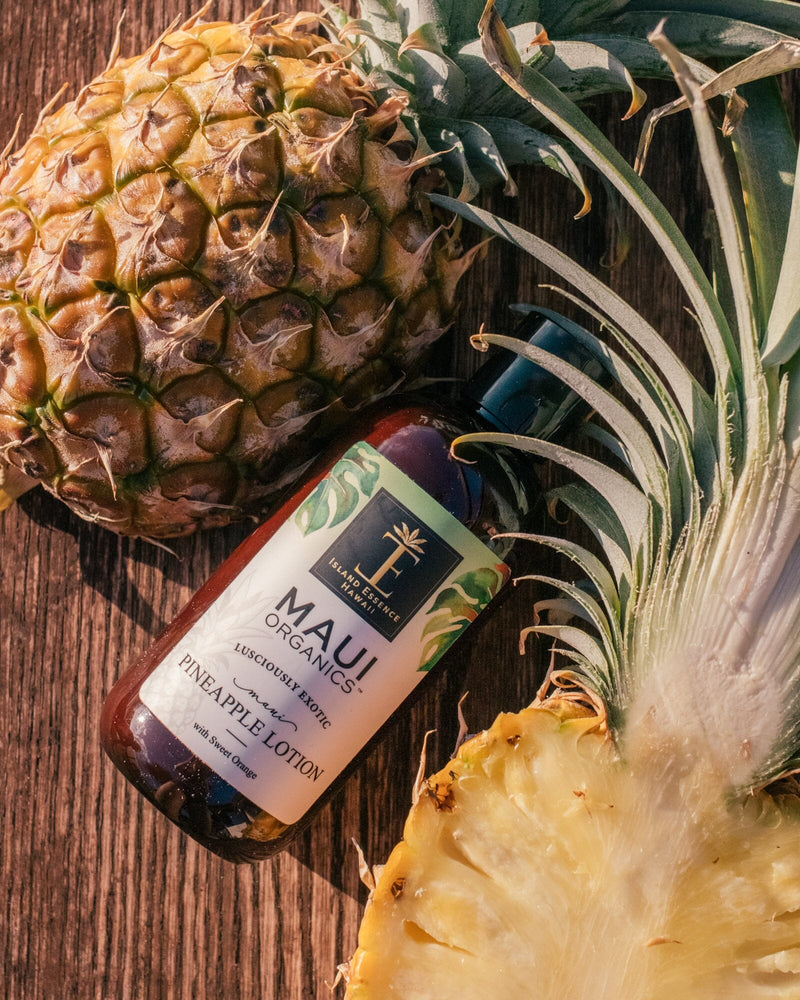 Maui Organics Lotion Eco Refill--8 Tropical Fragrances Lotion Island-Essence-Cosmetics 128oz. Maui Pineapple 